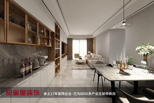 實(shí)景案例 | 108㎡極簡風(fēng) 無主燈客廳電視背景墻讓人心動，過道光源這樣做很驚艷！