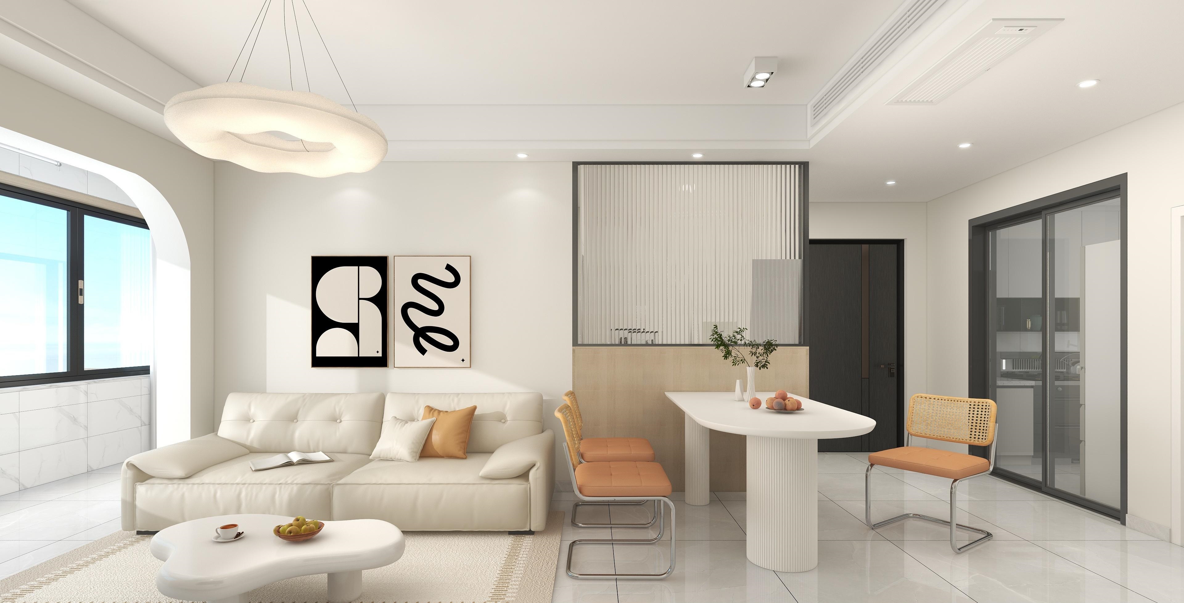 案例分享||春風(fēng)景里90m2三居現(xiàn)代簡約風(fēng)
